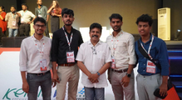 Group photo at a tech event